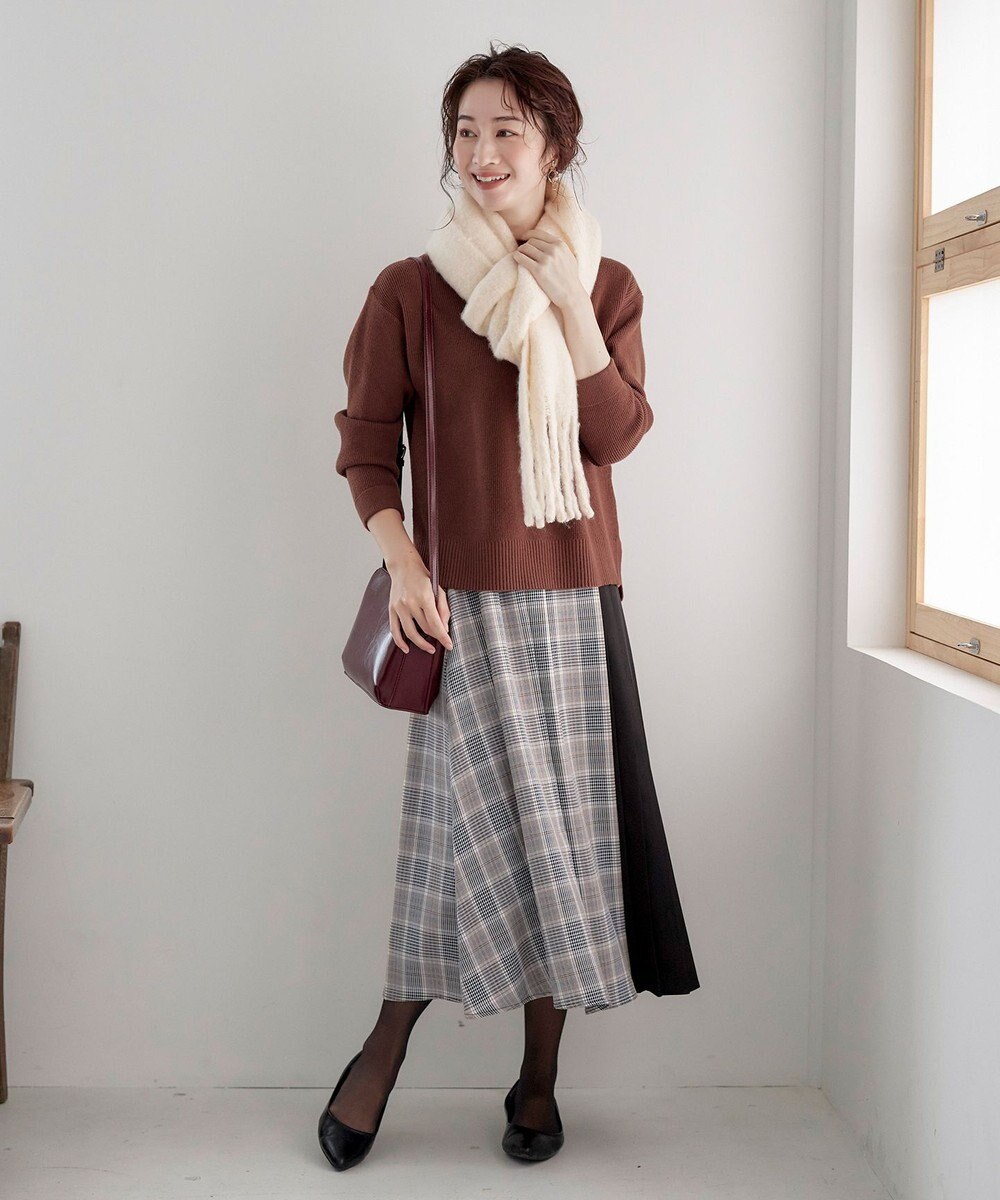 Tiaclasse 【SET UP】幅広いアイテムと相性抜群のニットトップスと女性らしさ溢れるスカートセット 