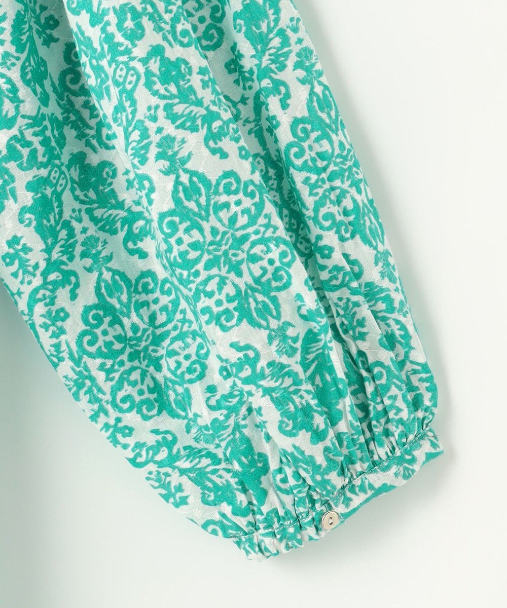 自由区 S ダマスクプリントエンブロイダリー ワンピース 