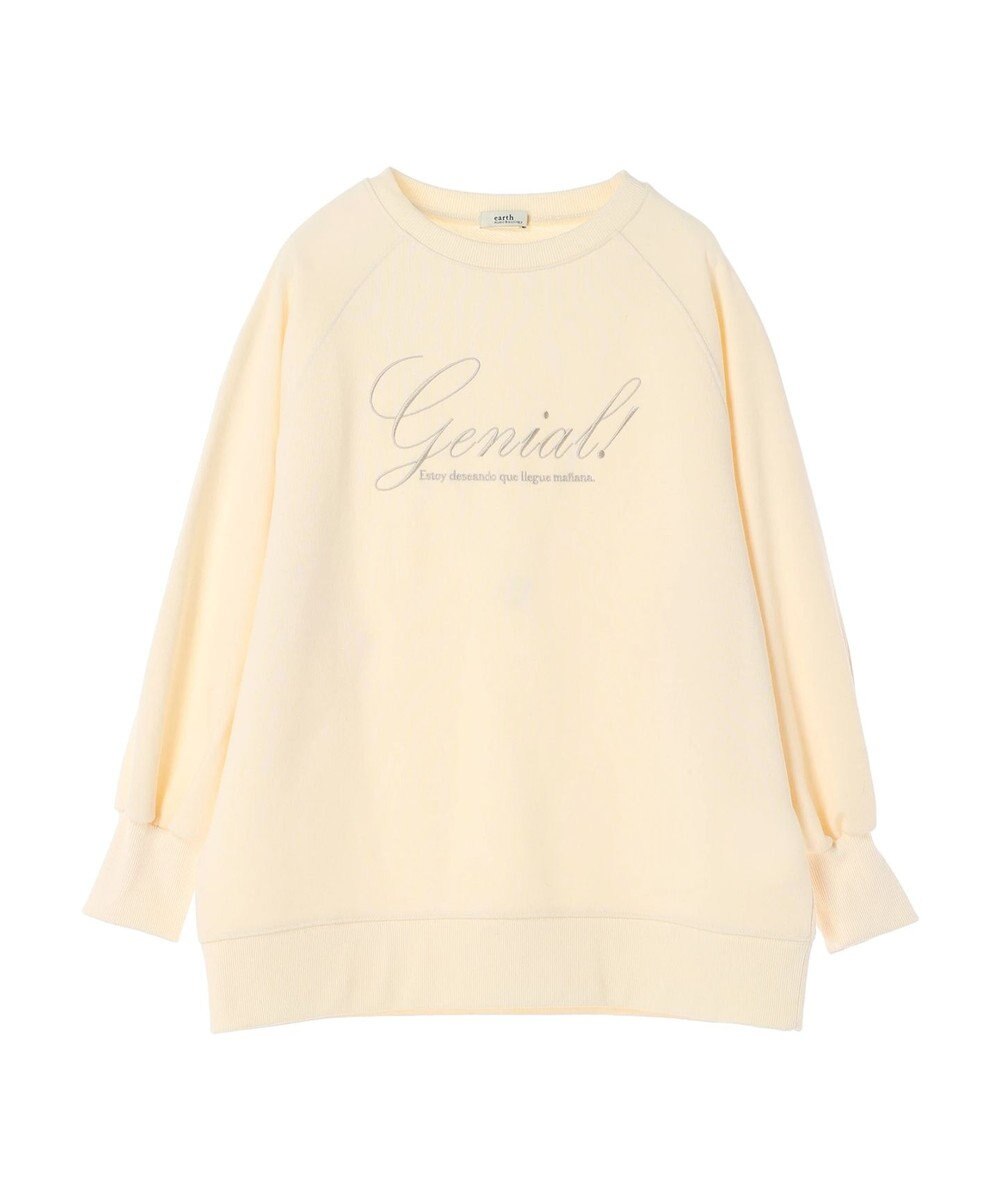 earth music&ecology 裏毛ロゴチュニック 