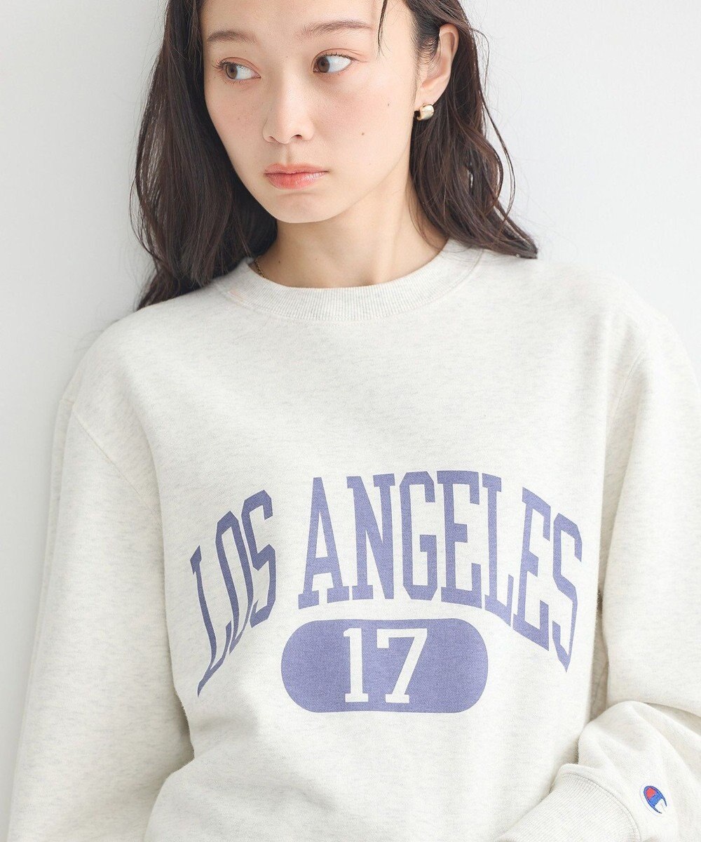 earth music&ecology チャンピオン　ｅｍａｅプリント裏毛プルオーバー 