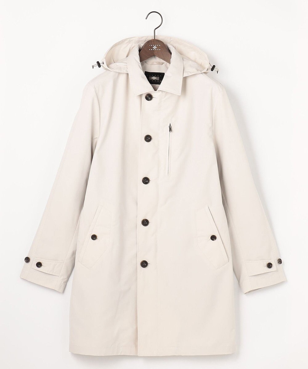 JOSEPH ABBOUD 【フード脱着仕様/JAPANファブリック/ECO撥水】ステンカラー コート 