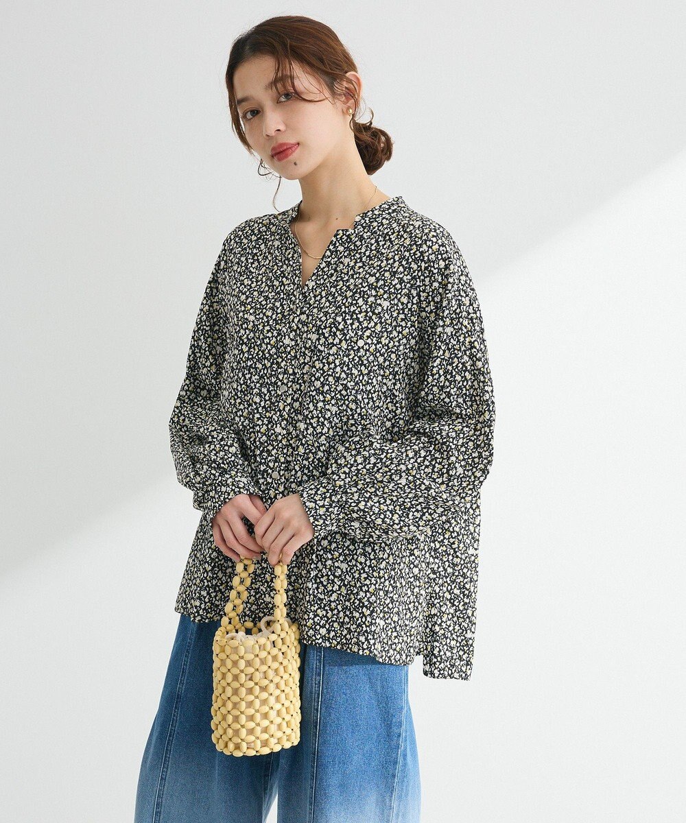 Green Parks サラフレブラウス（柄） 