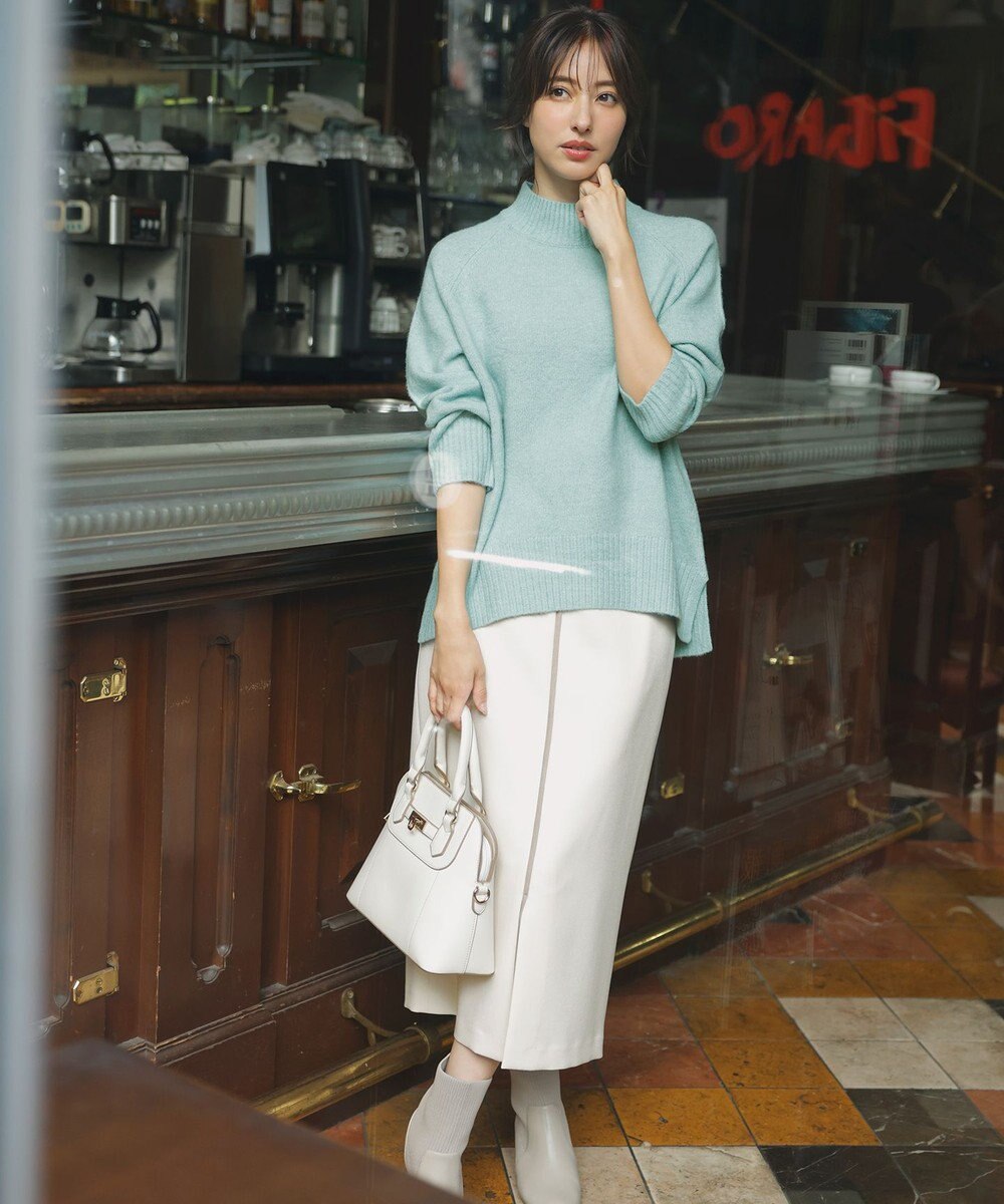 ANY SIS 【洗える】ハイネックラグラン ニット 