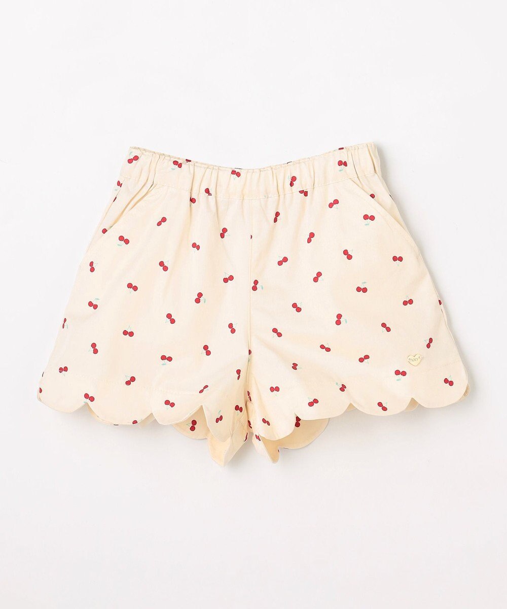 ANY KIDS 【洗濯機可能】スカラップショートパンツ 