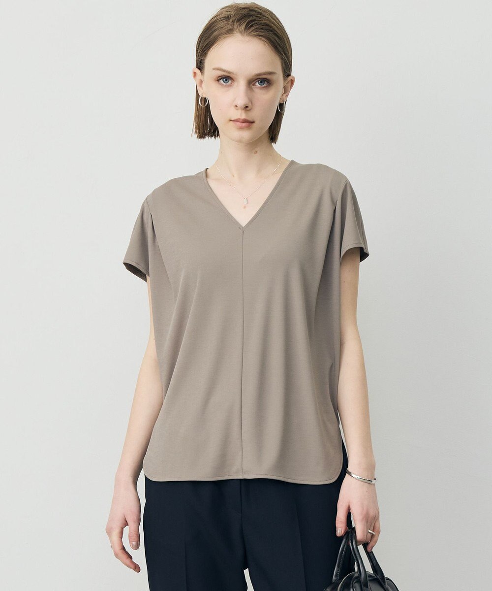 ICB L スパンプラチナム Vネックカットソー 