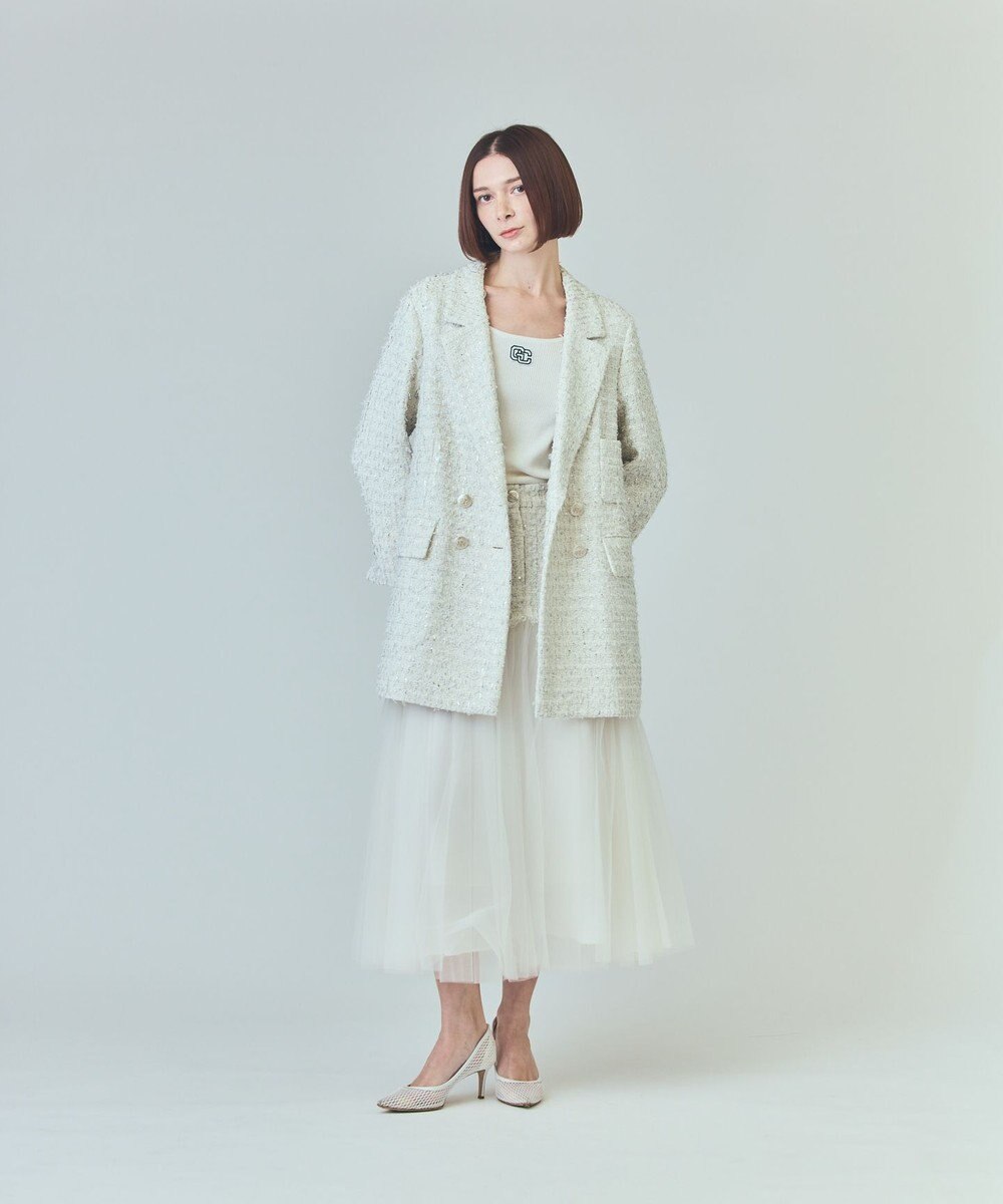 GRACE CONTINENTAL ツイードテーラードコート 