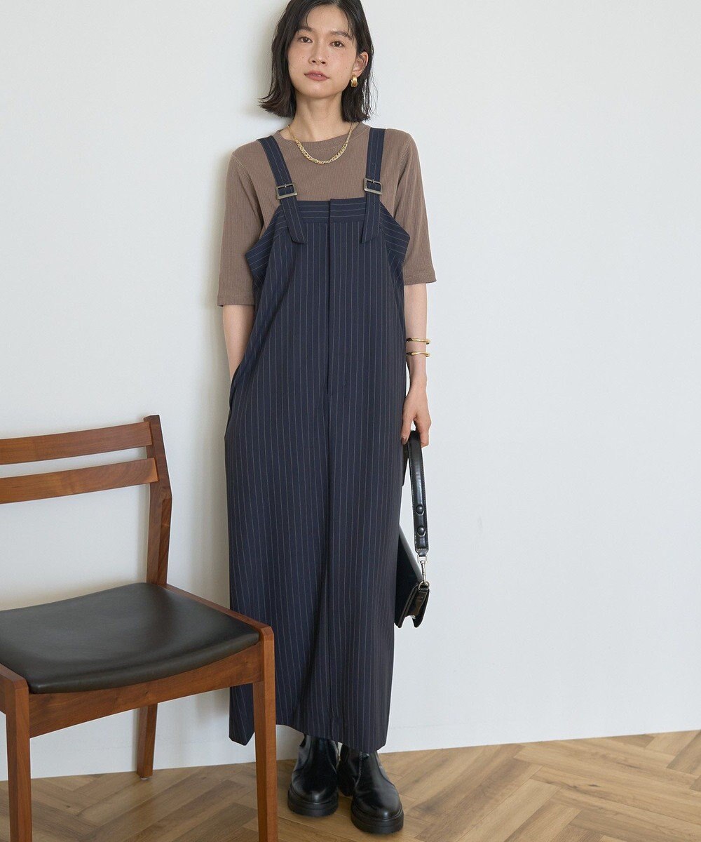 AMERICAN HOLIC ストライプジャンパースカート 