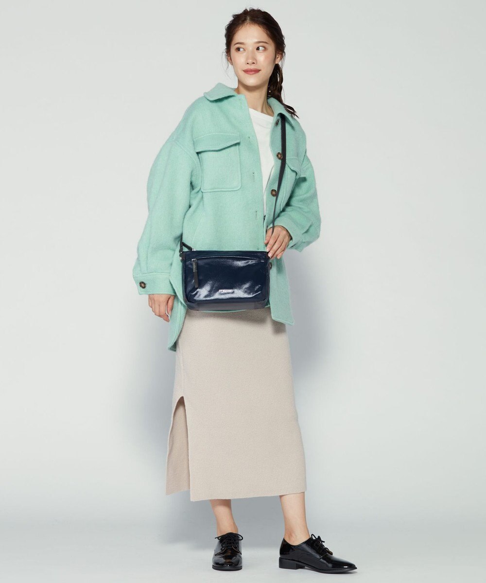 LA BAGAGERIE コーティングキャンバス ミニショルダーバッグ 