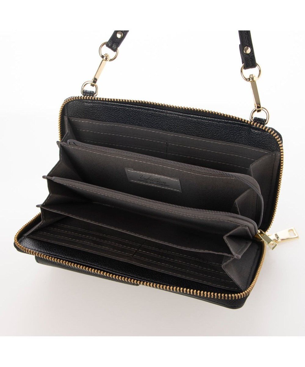 UNBILLION カシュカシュ cachecache / リールキー付きウォレットショルダーバッグ 