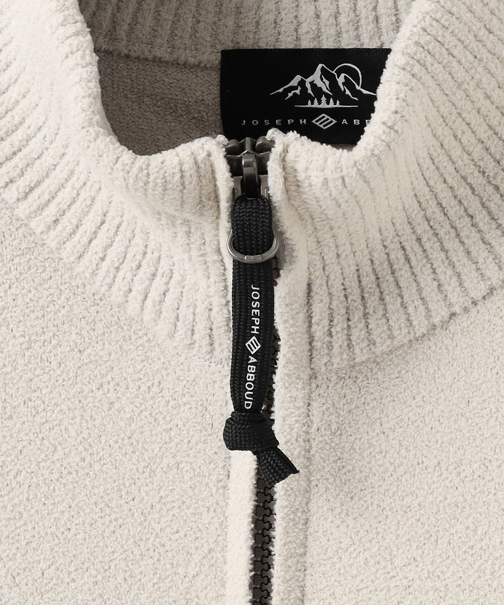JOSEPH ABBOUD MOUNTAIN 【軽量/ソフト】ニットフリース スタンド ジップ ニット 