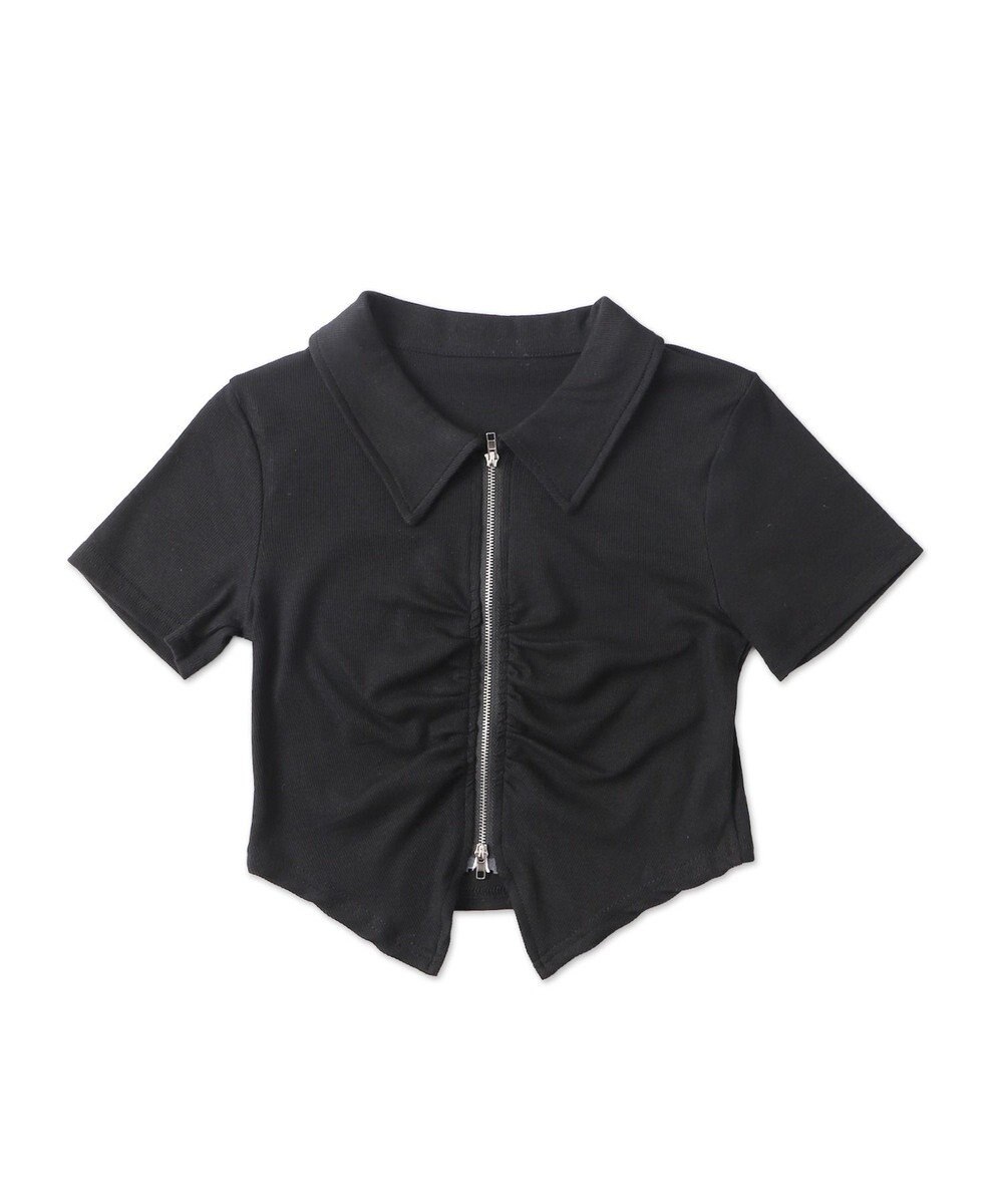 WEGO フロントギャザーWジップT 