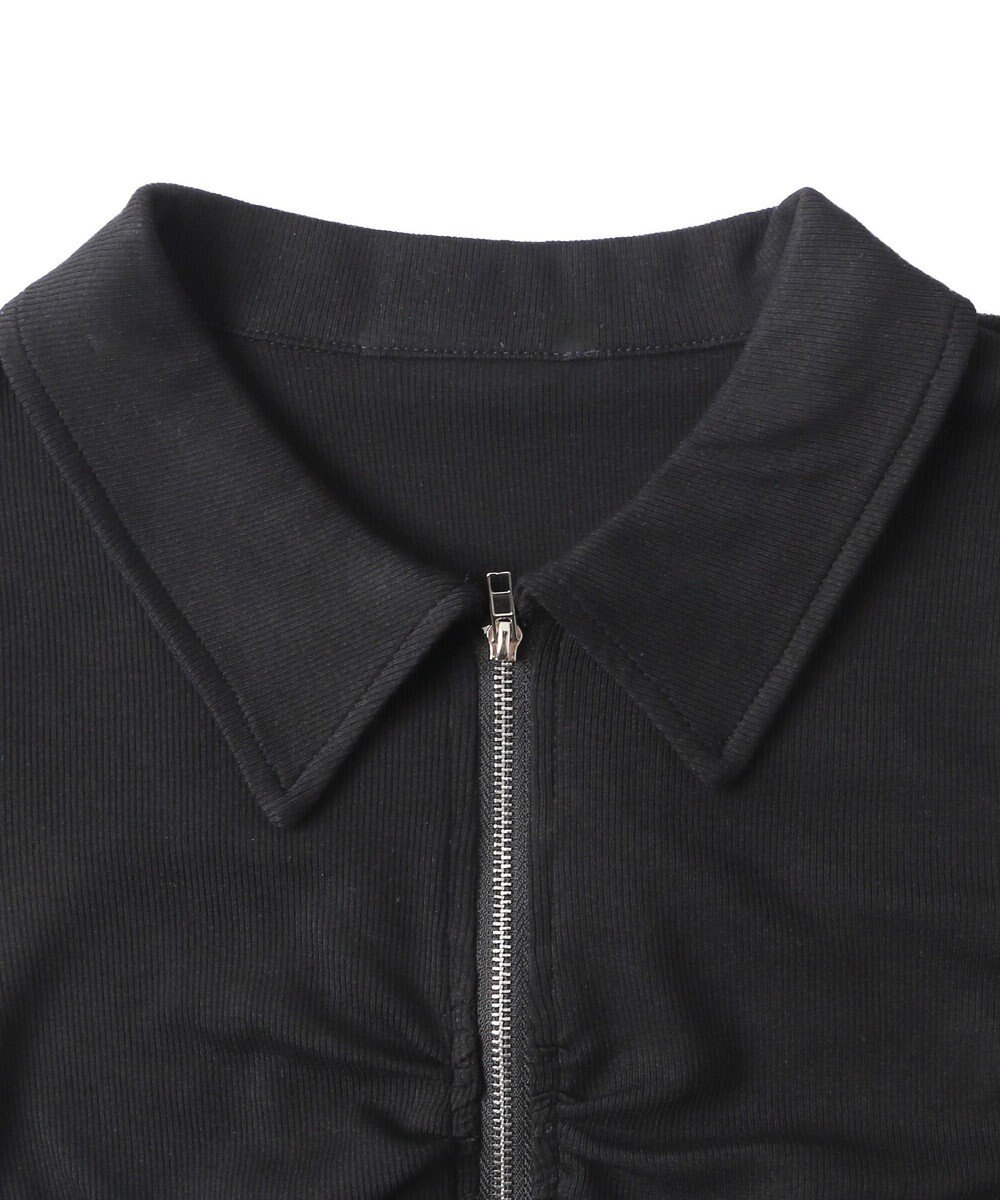 WEGO フロントギャザーWジップT 