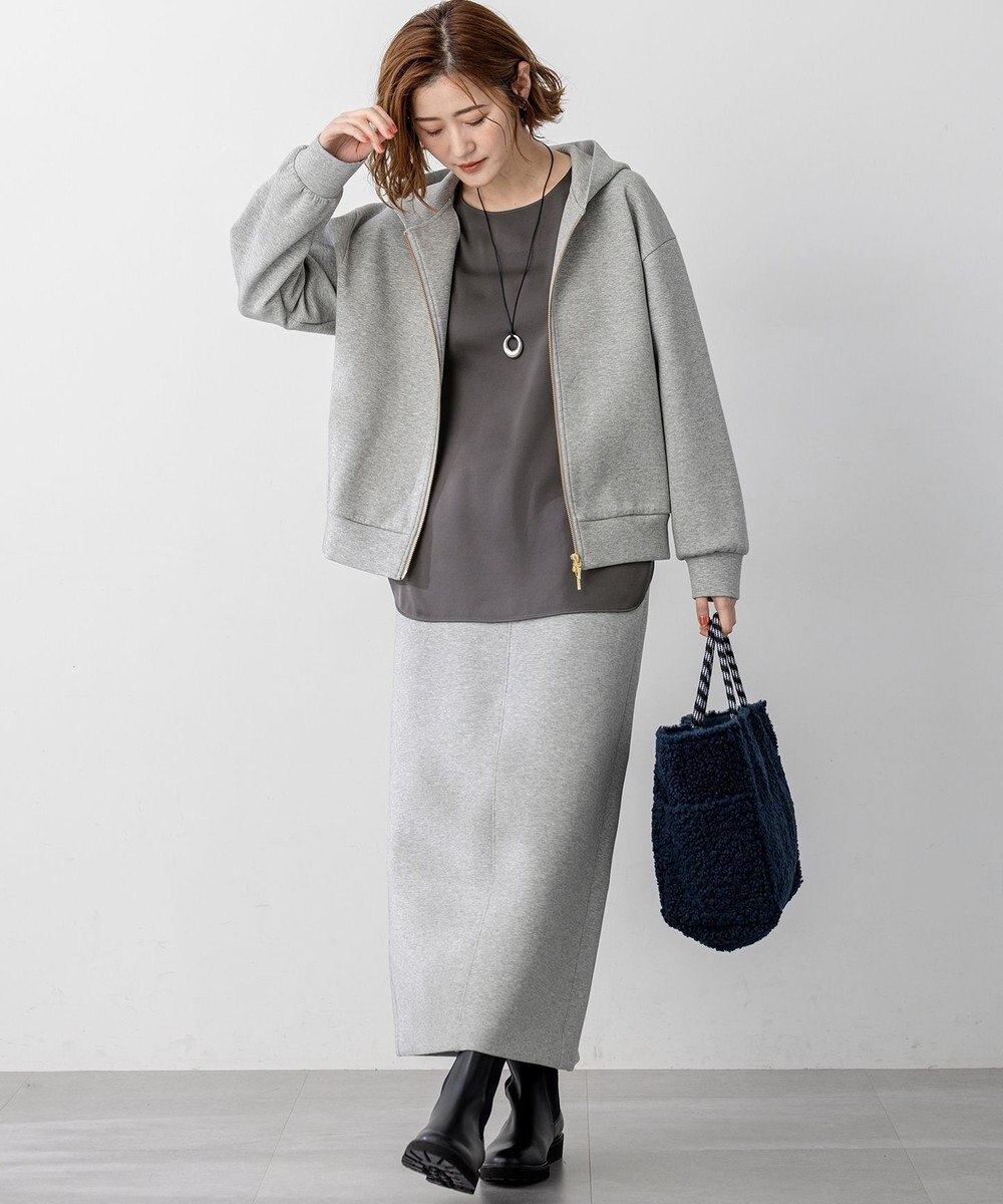 23区 S 【洗える】コットンエアーダンボール コクーン フーディー 