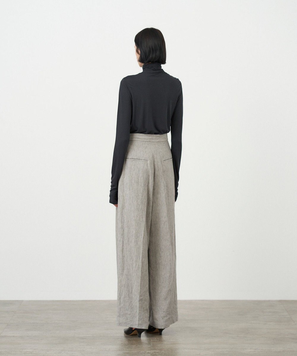 ATON LINEN RAMIE TOP | ワイドパンツ 