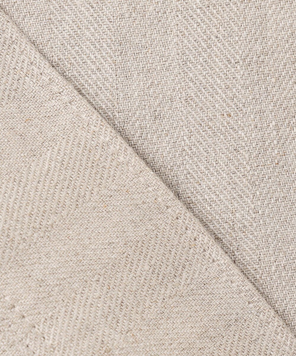 uncrave ヘリンボーン リネン ブルゾン（uncrave WHITE） 