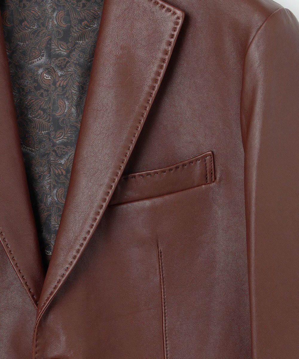 JOSEPH ABBOUD 【長く育てたいサスティナブルなレザー】ベジタブルラムレザージャケット 