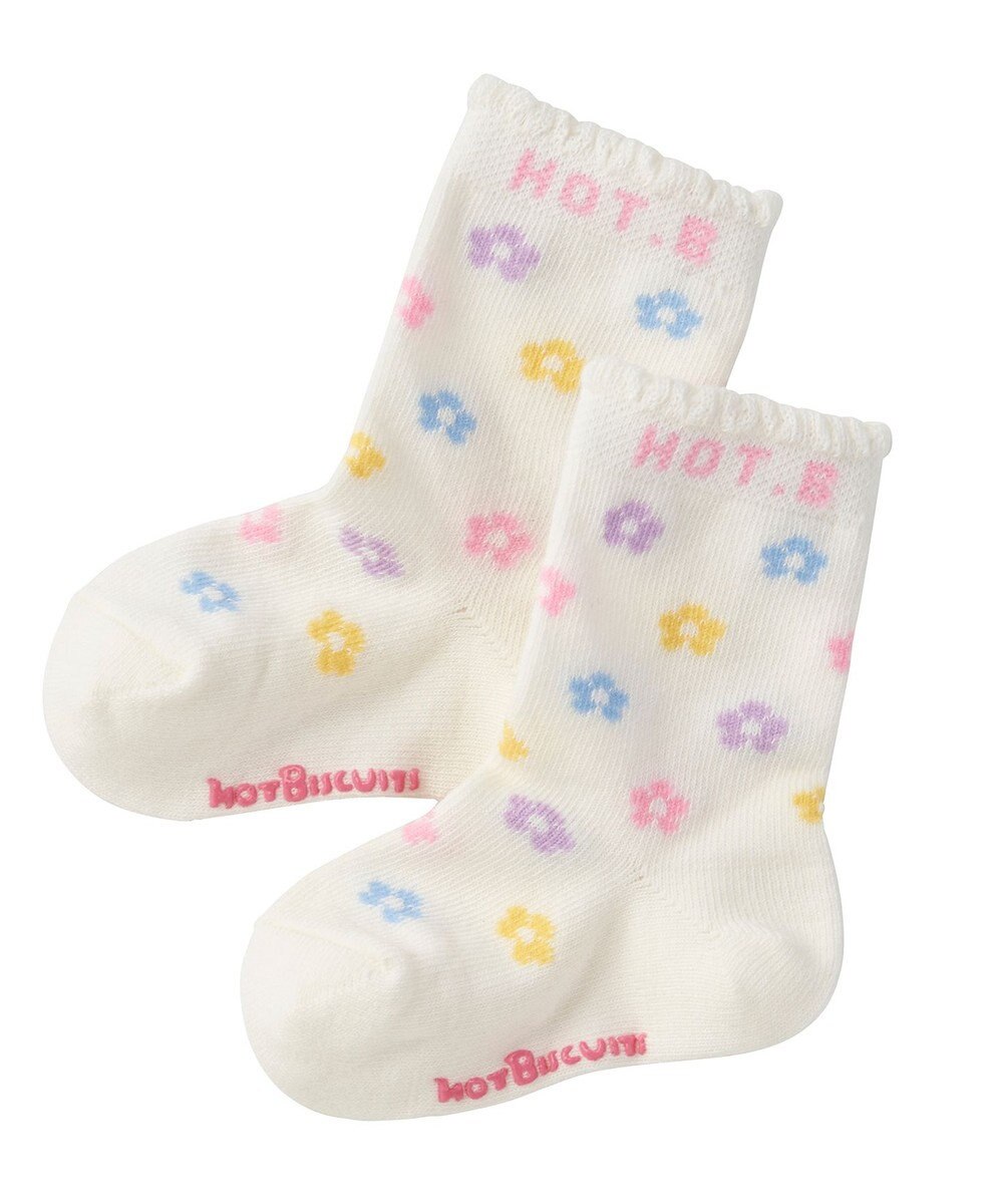 MIKI HOUSE HOT BISCUITS 【9-19cm】 クルー丈 ソックスパック2足セット 
