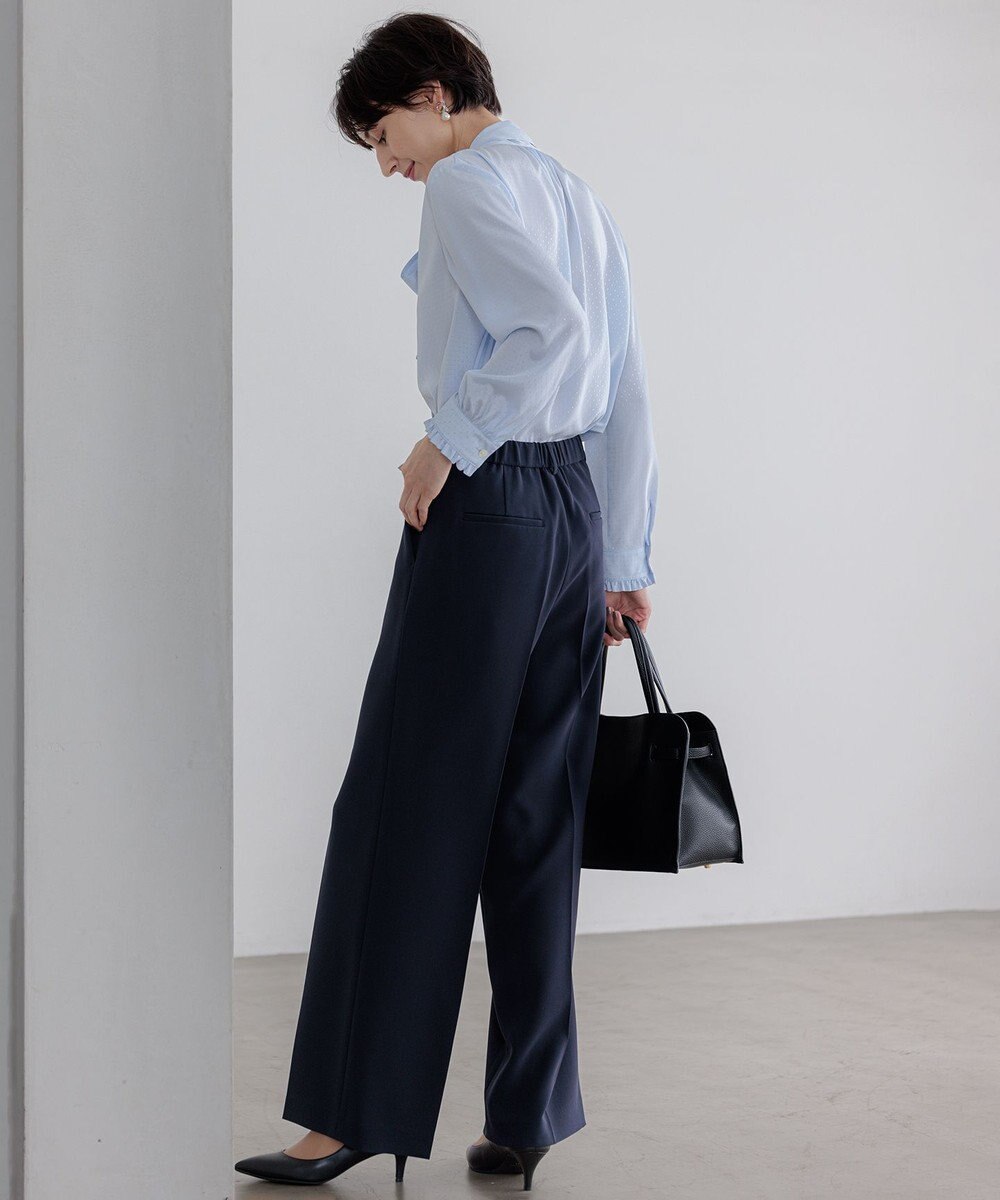 23区 L 【VERY3月号掲載/セットアップ対応】トリアセダブルジョーゼット フルレングス パンツ 