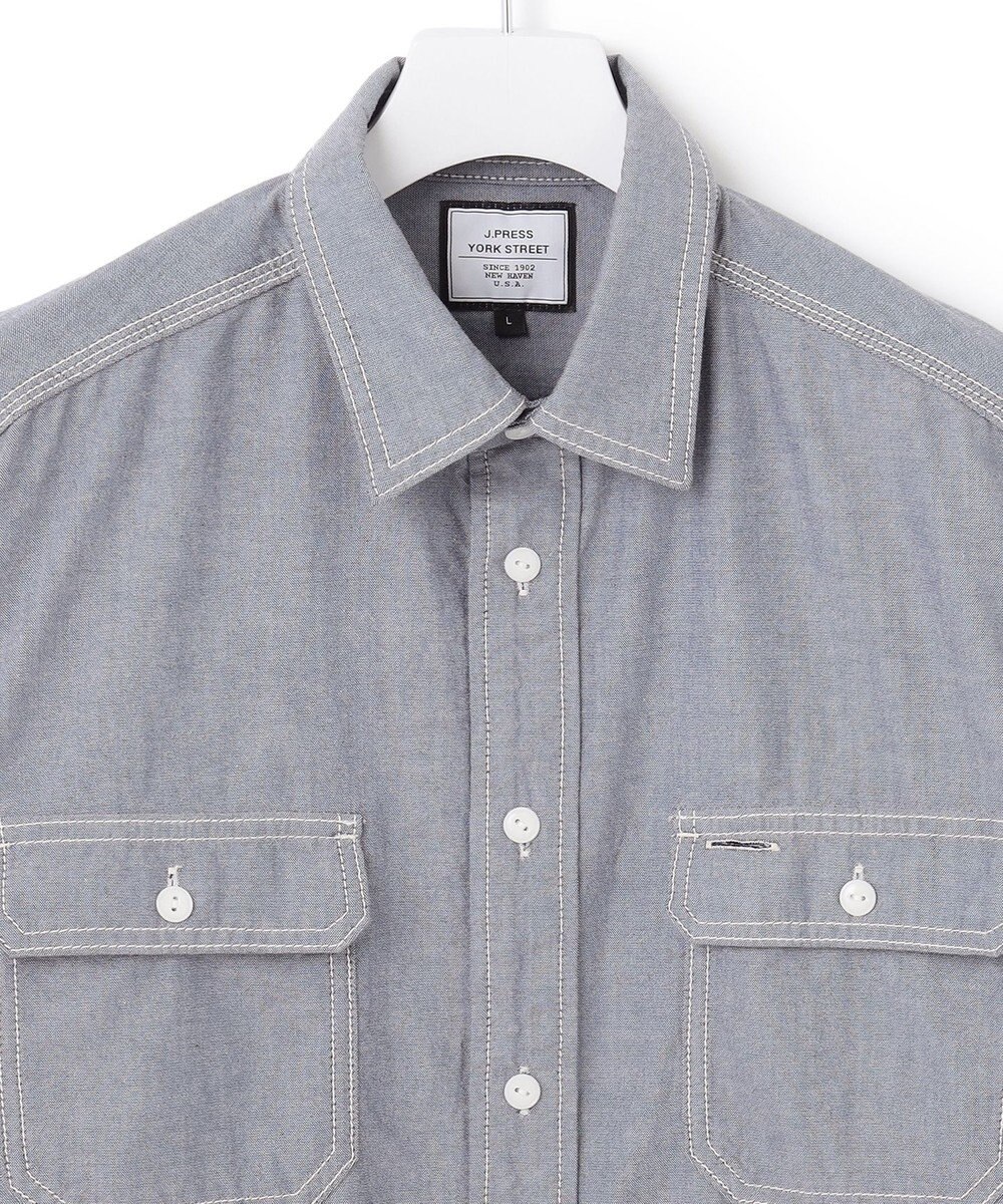 J.PRESS YORK STREET 【UNISEX】シャンブレーワークシャツ 