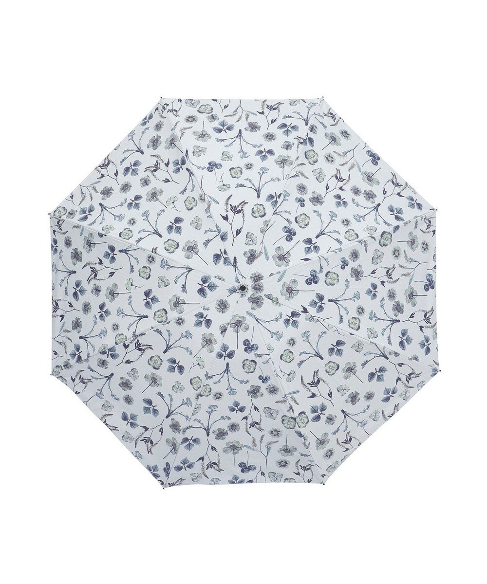 MOONBAT 【晴雨兼用/ 一級遮光/UV99％】フワクール (Fuwacool) 折りたたみ日傘 フワクールホワイト  ボタニカル 軽量 
