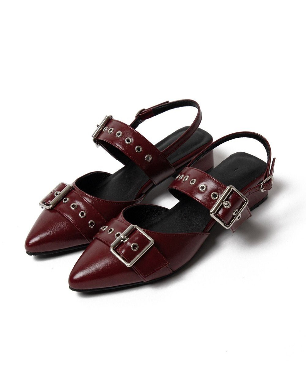 WEGO ハトメベルトポインテッドシューズ 