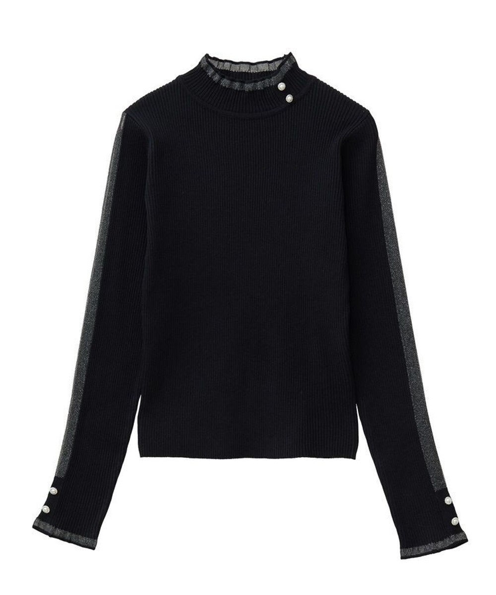 Green Parks ・ｓｗｉｎｇ　ｂｙ　シフォンフリルリブハイネック 