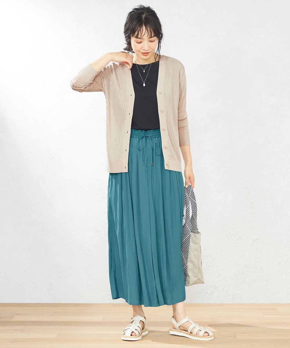 ANY 【UVケア】ミドルレングス カーディガン 