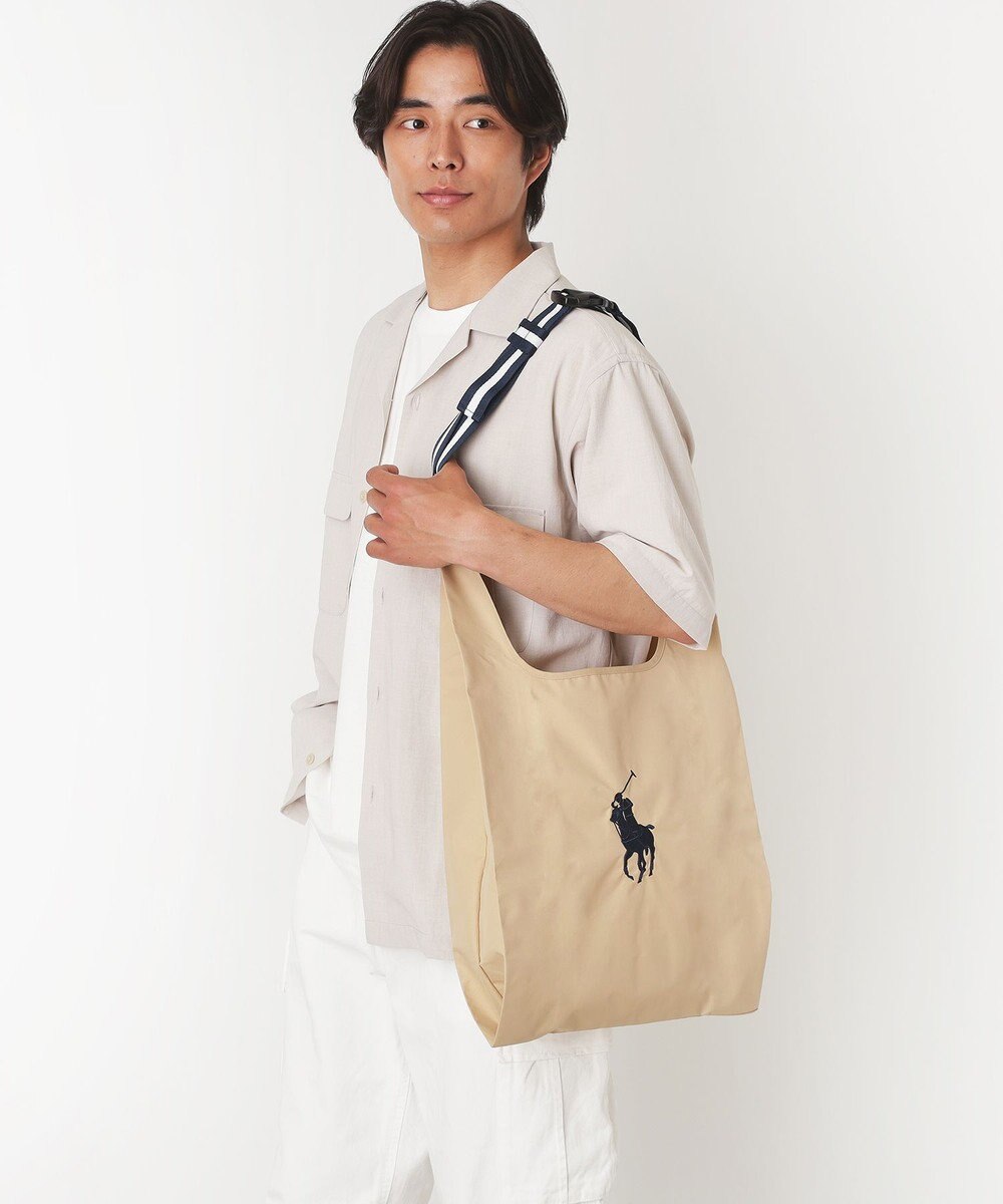 MOONBAT POLO RALPH LAUREN(ポロ ラルフローレン)ベルト付きレインバッグ　ポロポニー刺繍 