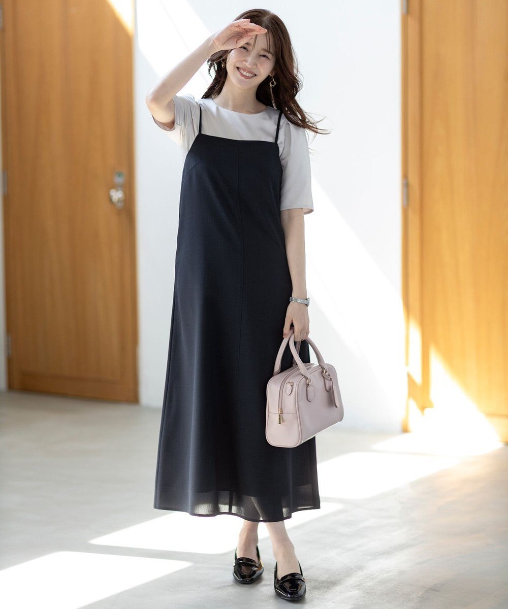 ANY SIS L 【洗える】サテン プルオーバー 