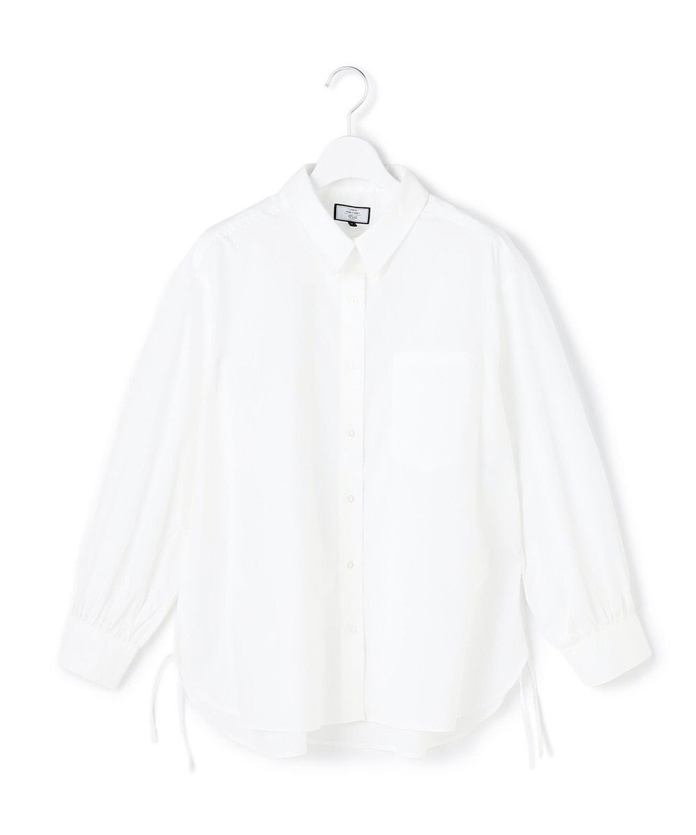 J.PRESS YORK STREET 【WOMEN】サイドドローストリング シャツブラウス 