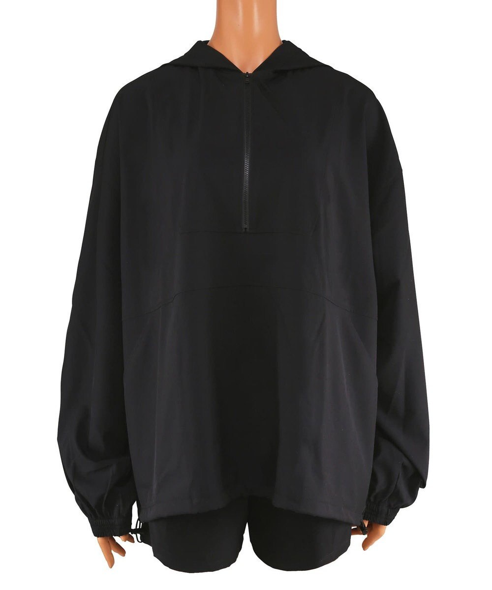 San-ai Resort（三愛水着楽園） 【再入荷】WEB限定商品　ポケット付きハーフジップラッシュパーカー＋リブタンキニ水着+レギンス5点セット【Beach Queen（ビーチクイーン）】 