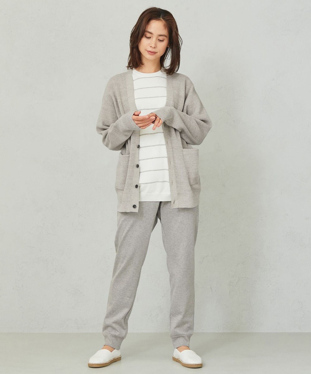 JOSEPH ABBOUD MOUNTAIN 【SPACE／UNISEX】OGコットンストレッチボーダー ニットTシャツ 