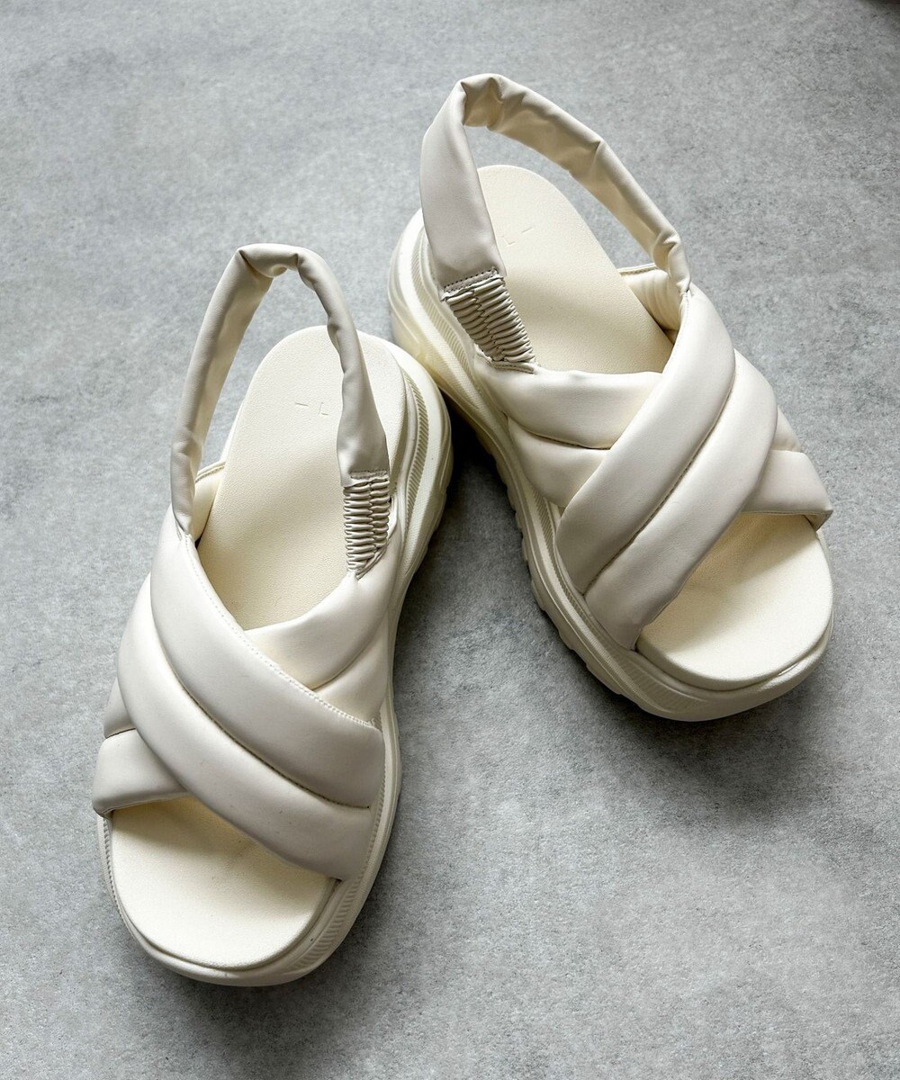 WEGO パテッドクロス厚底サンダル 