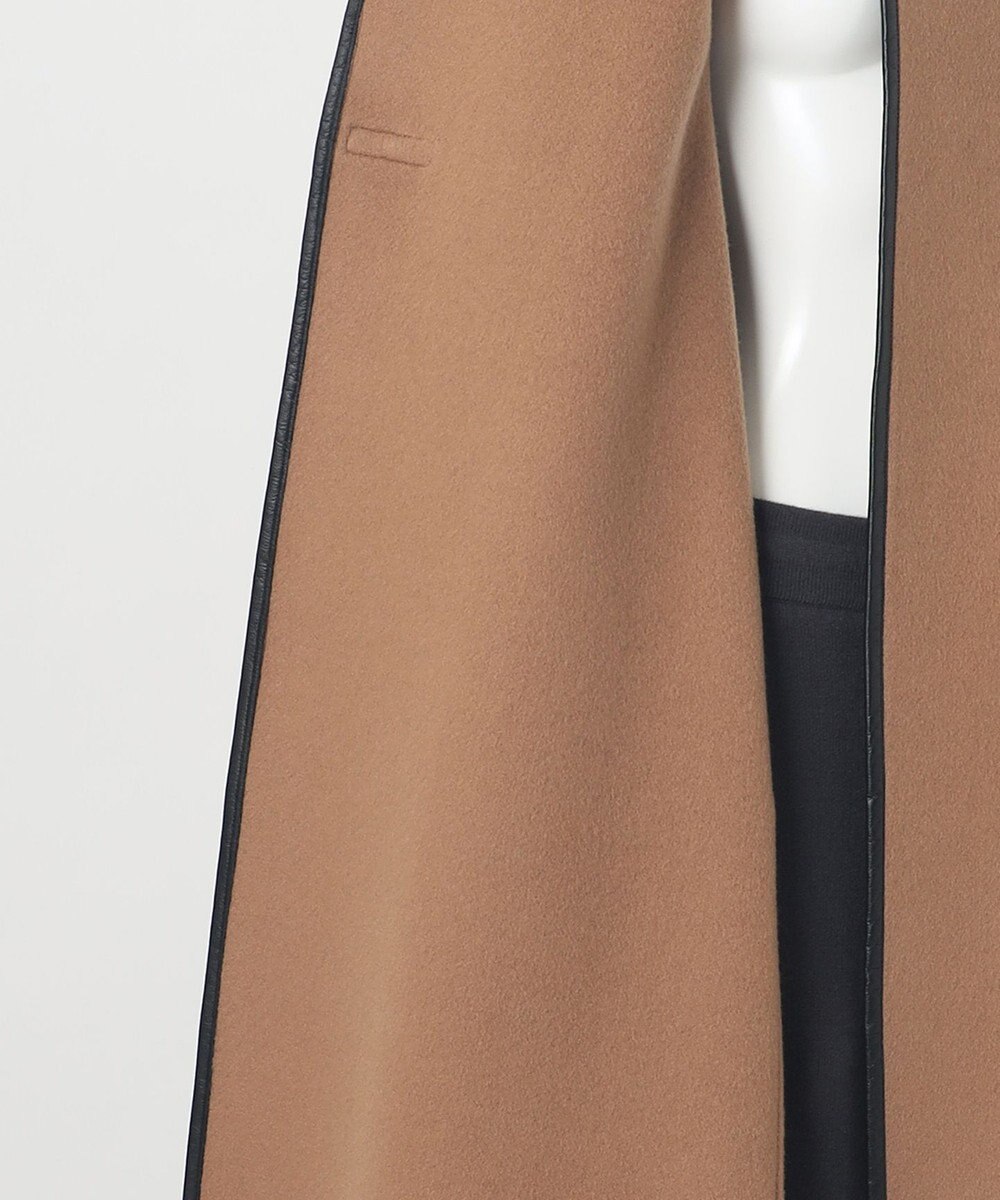 23区 L 【エステータ】MTRウールカシミヤリバー マント 