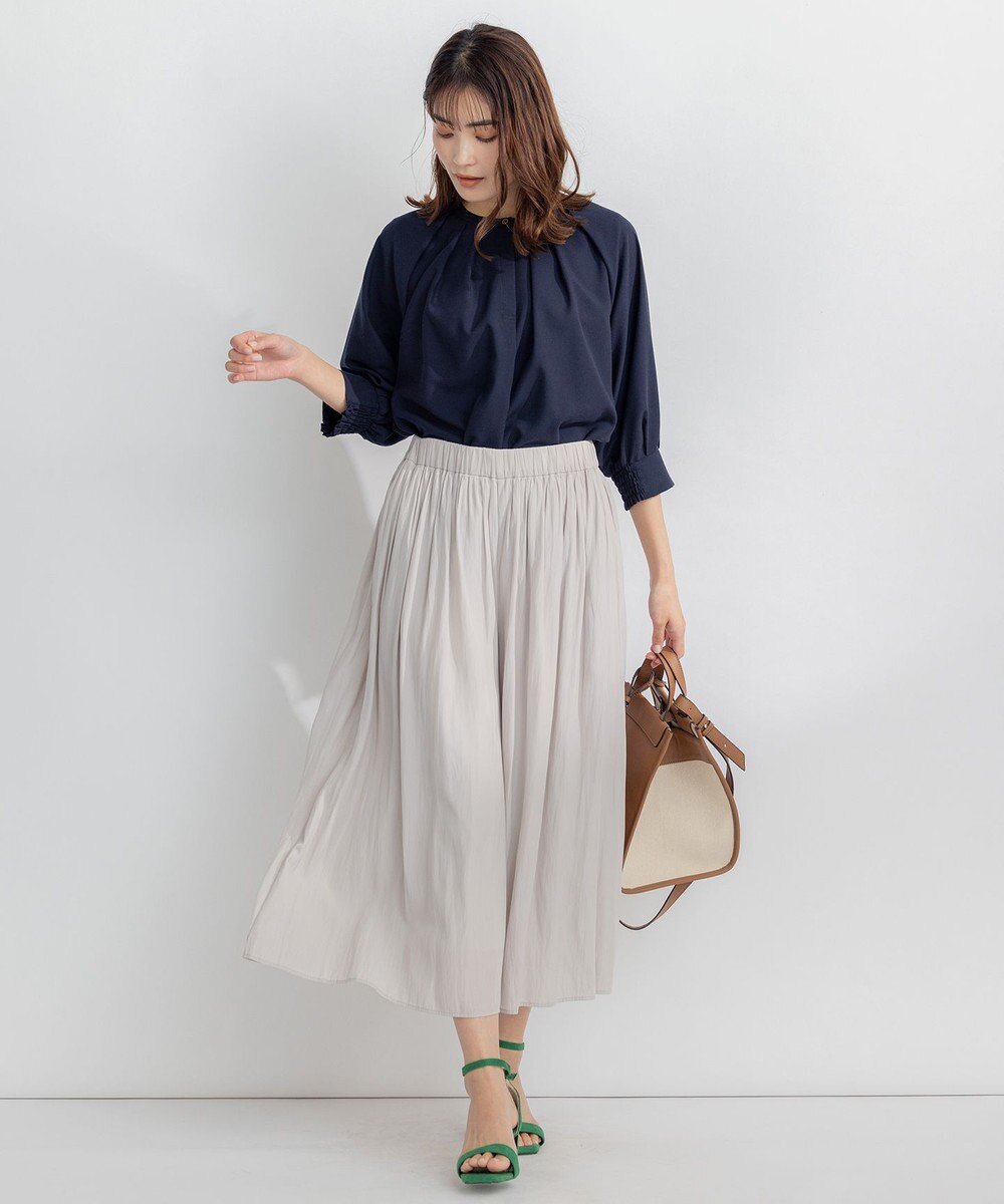 組曲 S 【WEB限定】シアーカルゼ ドルマンスリーブ ブラウス 