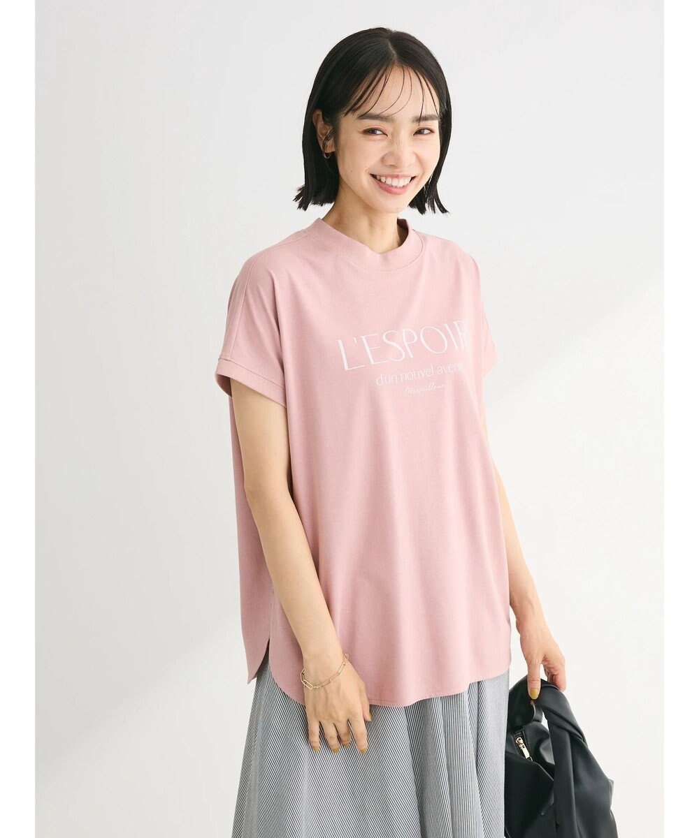 Green Parks 汗染み防止フレンチスリーブロゴＴシャツ 