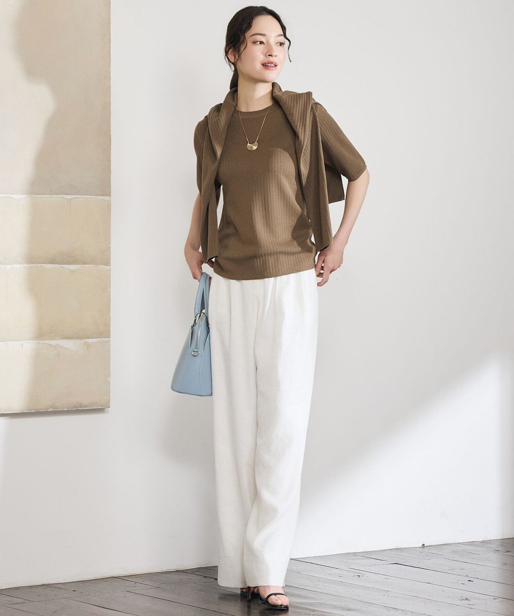 自由区 【カタログ掲載・アンサンブル対応】シアーシルクミックスニット プルオーバー 