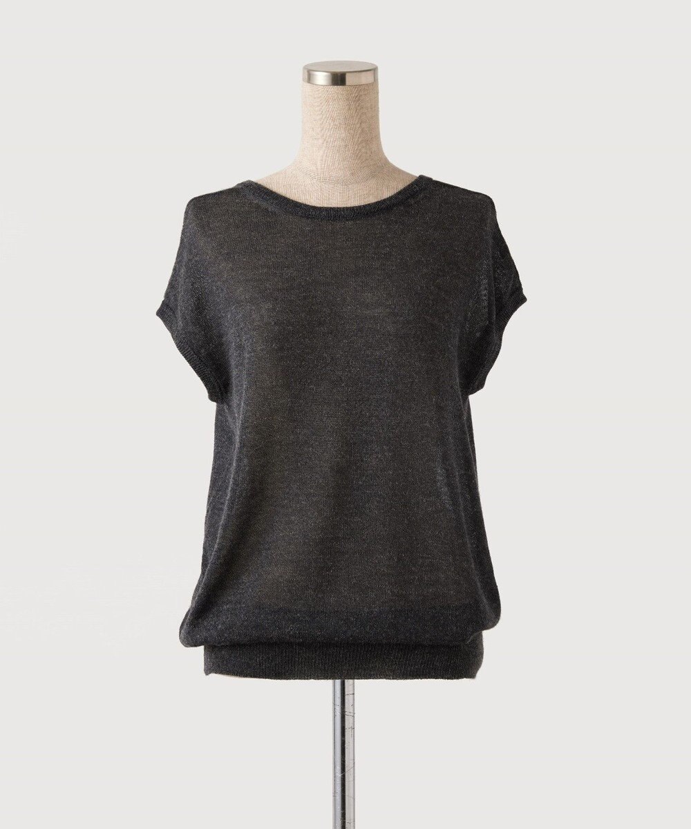 TOQUE 〈大草直子さんアドバイザー〉 【天然素材/2WAY】アルパカシルクニットVネックフレンチ 