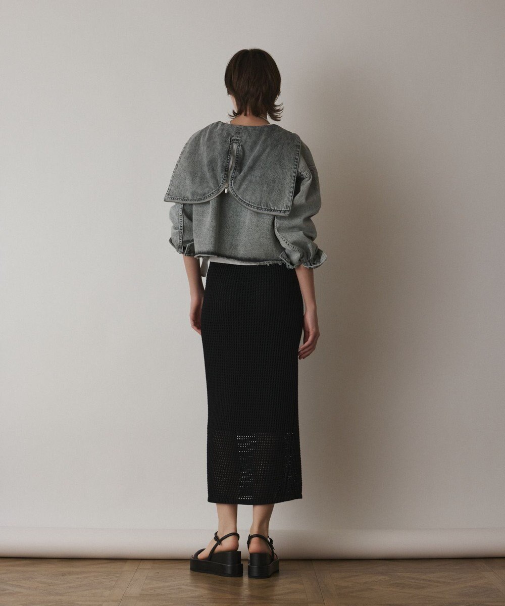 GRACE CONTINENTAL フードジップデニムジャケット 