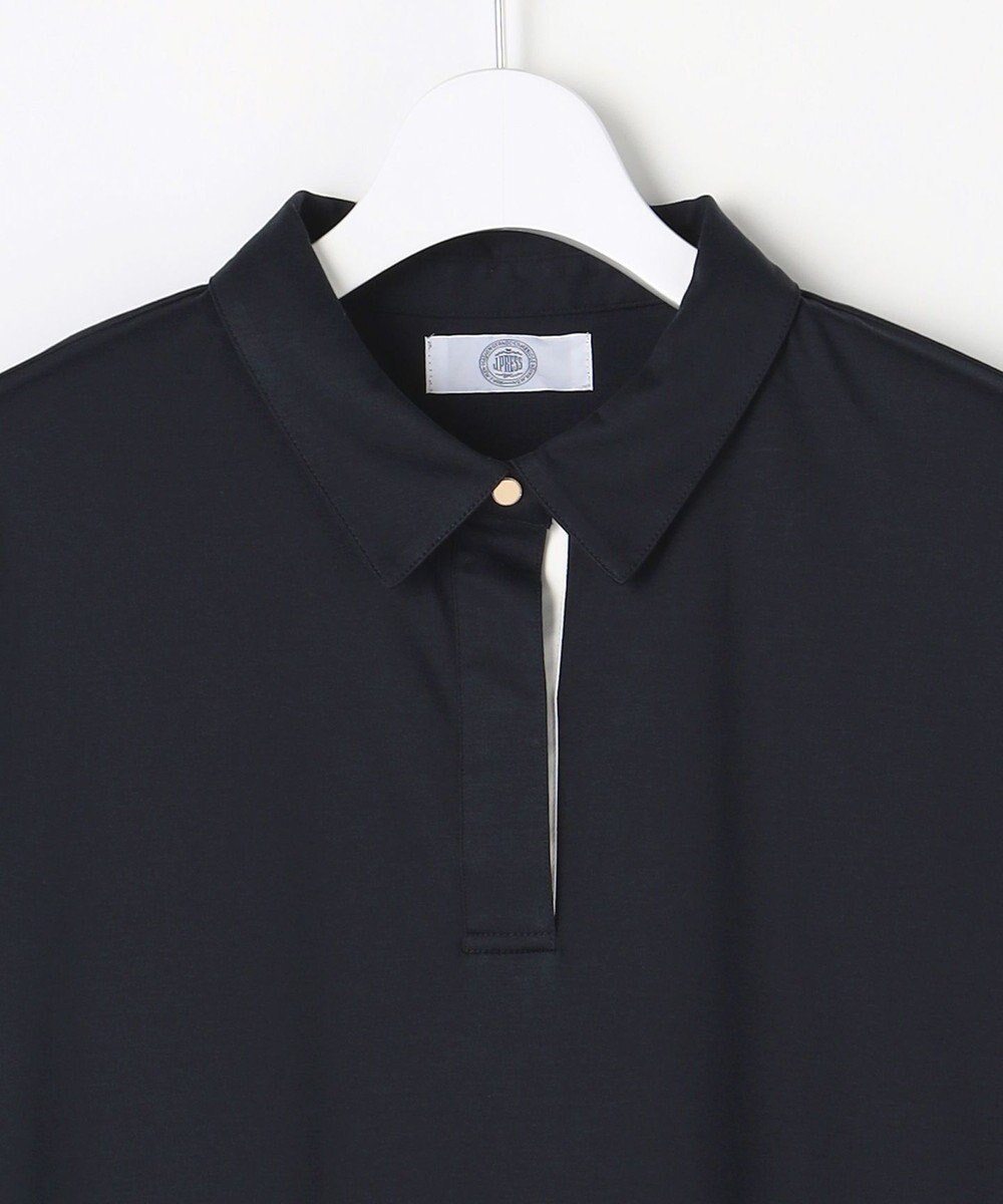 J.PRESS LADIES L 【WEB限定】コットンスムース ポロワンピース 