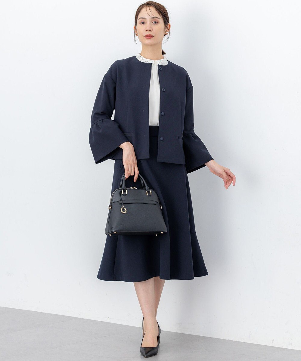 組曲 S 【WEB限定・2WAY】ジョーゼットシフォンレース襟 ブラウス 