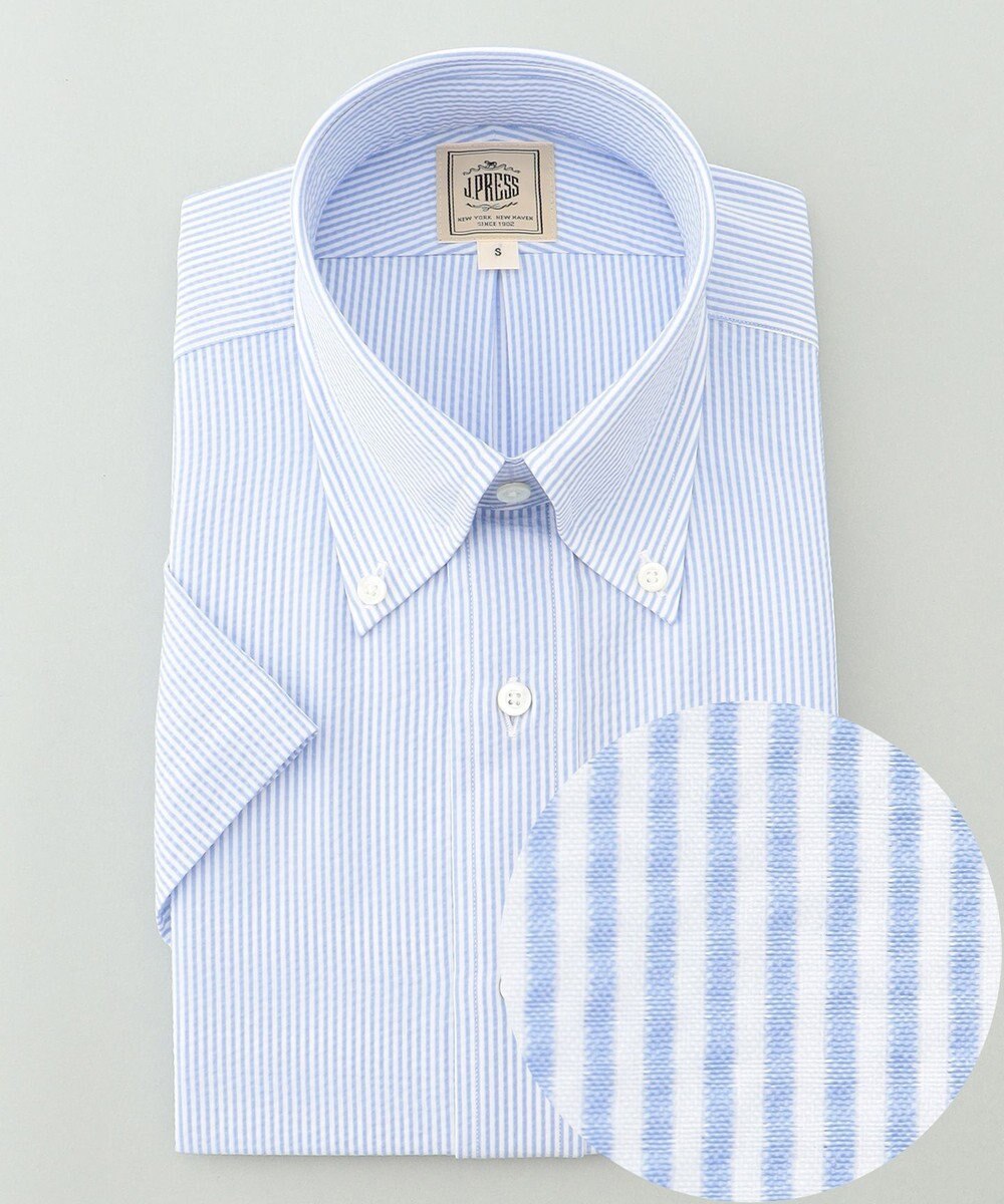 J.PRESS MEN 【新素材 / 高通気性 / 軽量 / イージーケア / 撥水】【BEAT HEAT SYSTEM】半袖シャツ / B.D. 