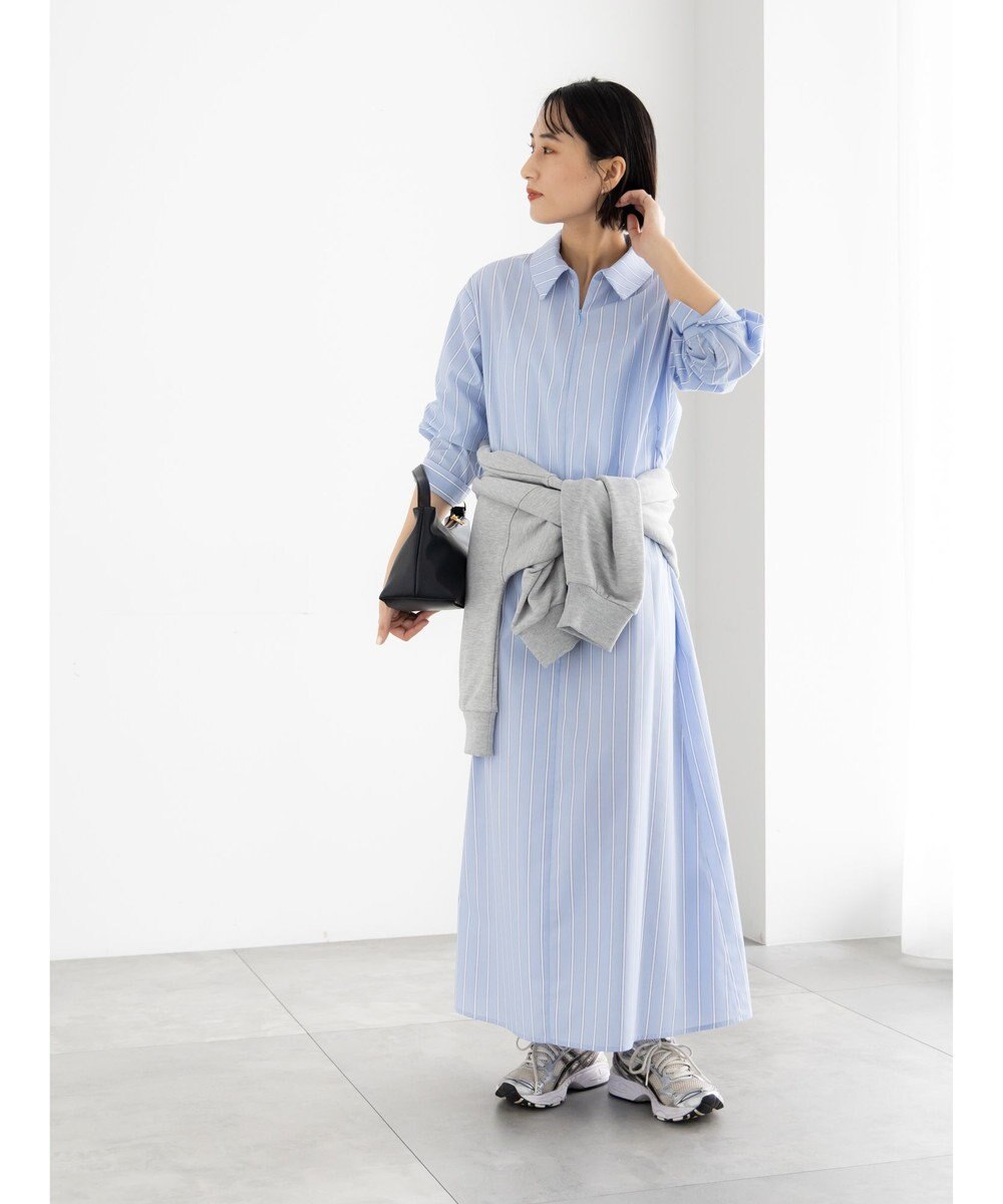 Te chichi サイドホックフロントジップワンピース 