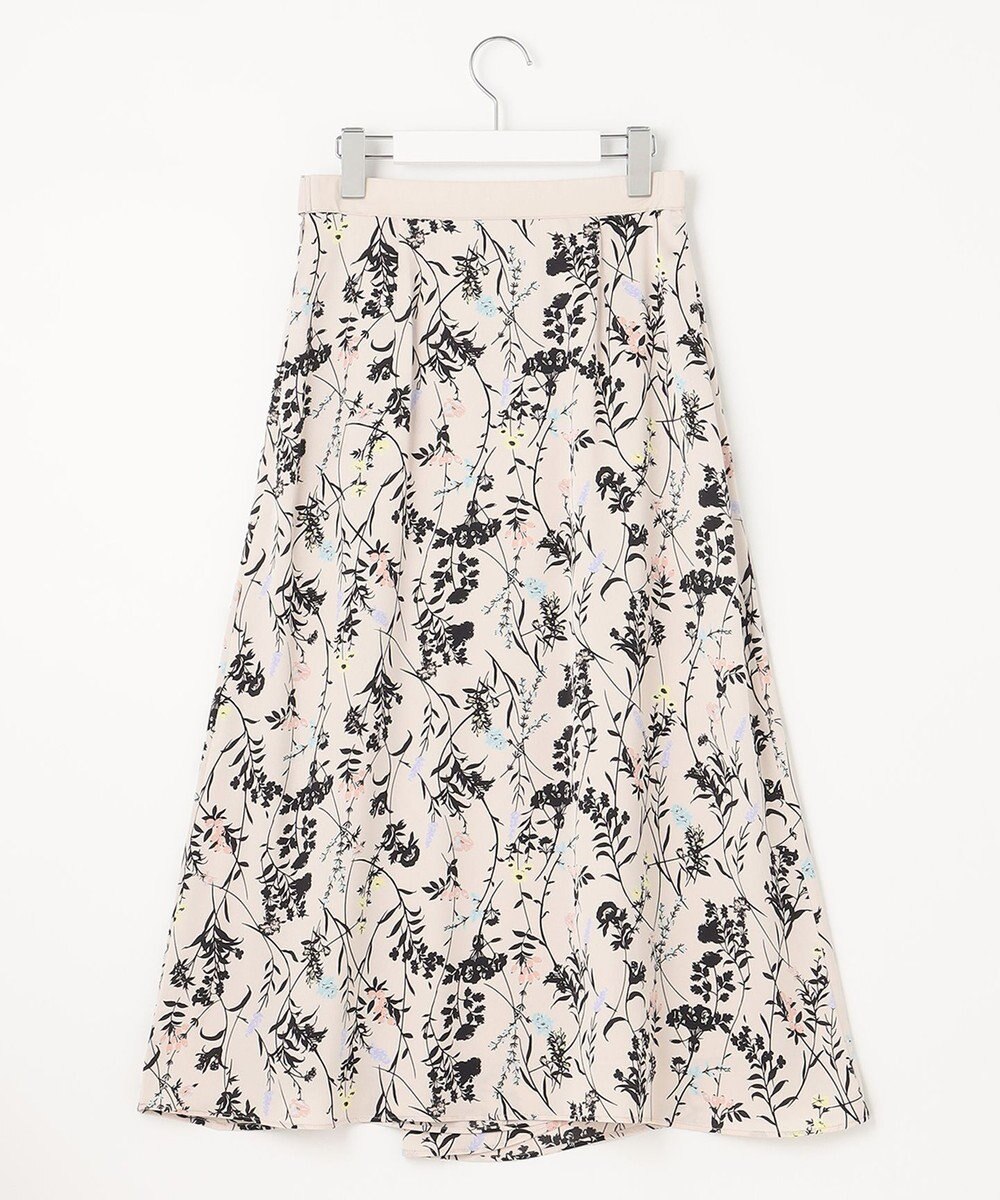 自由区 【洗える・XSサイズあり】ハーバルフロープリント スカート 