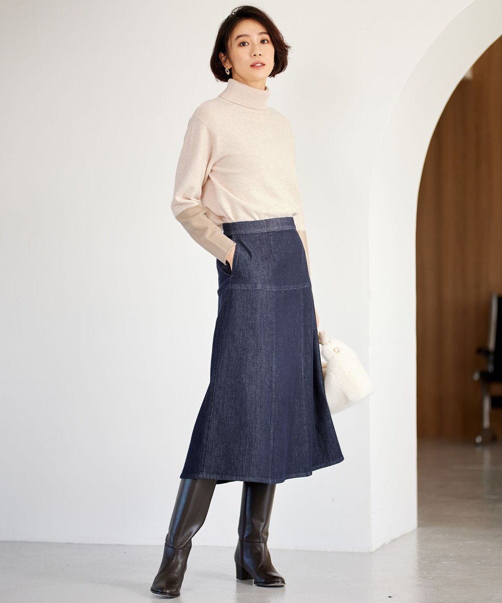 自由区 L 【洗える】ウスカルデニム スカート 