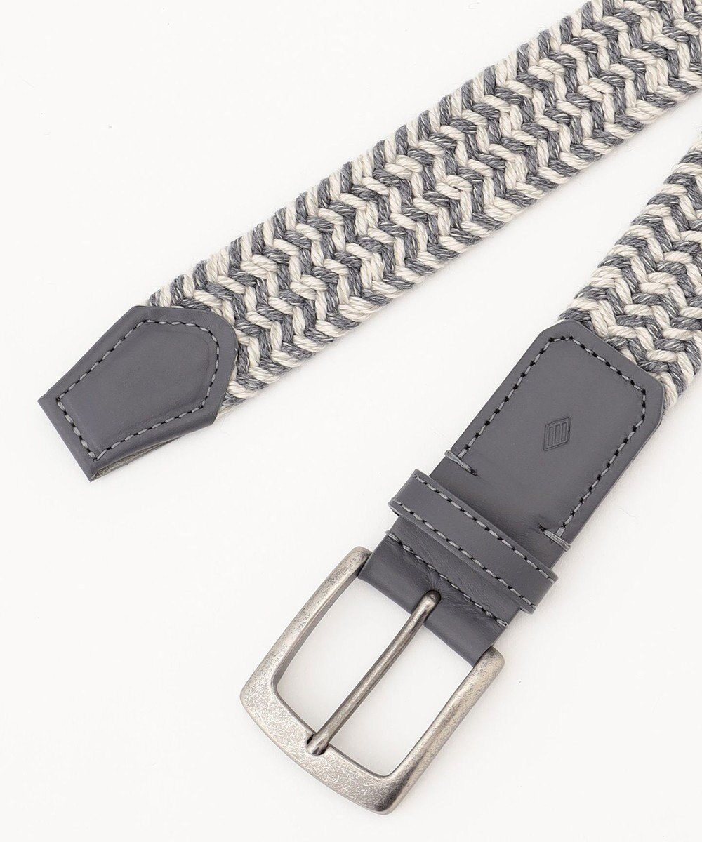 JOSEPH ABBOUD 【ストレッチ/ソフト/日本製】ウールメランジメッシュ ベルト 