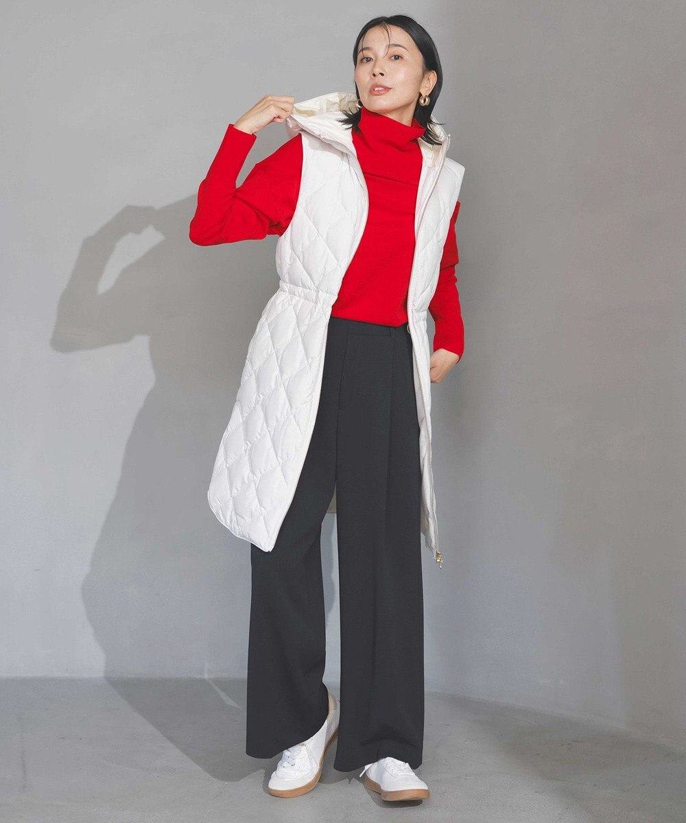 UNFILO 【11サイズ展開】 BEAUTY MOVE タックワイドパンツ 