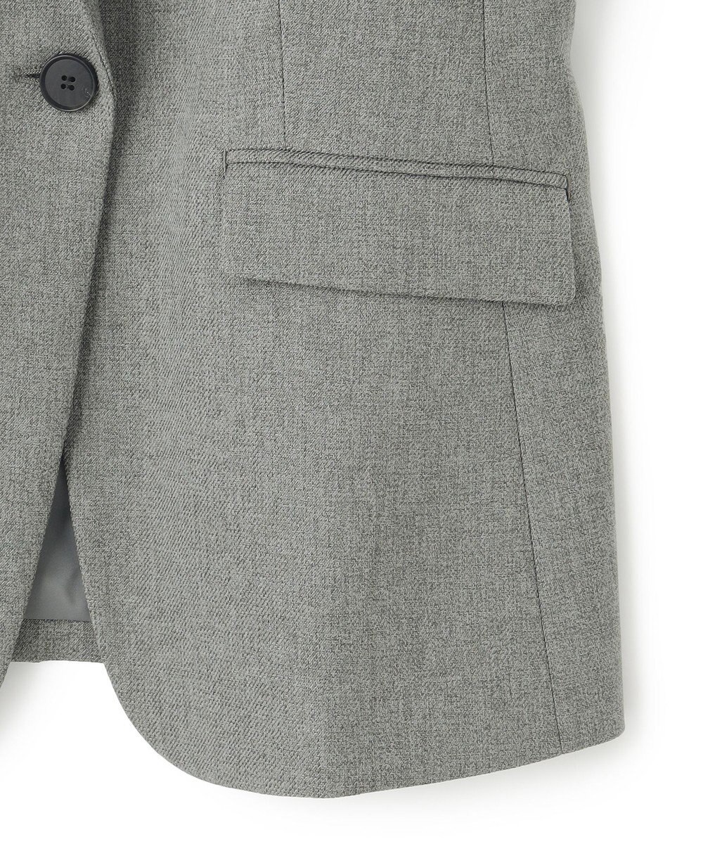 23区 L 【洗える】ウールライクカルゼ テーラード ジャケット 