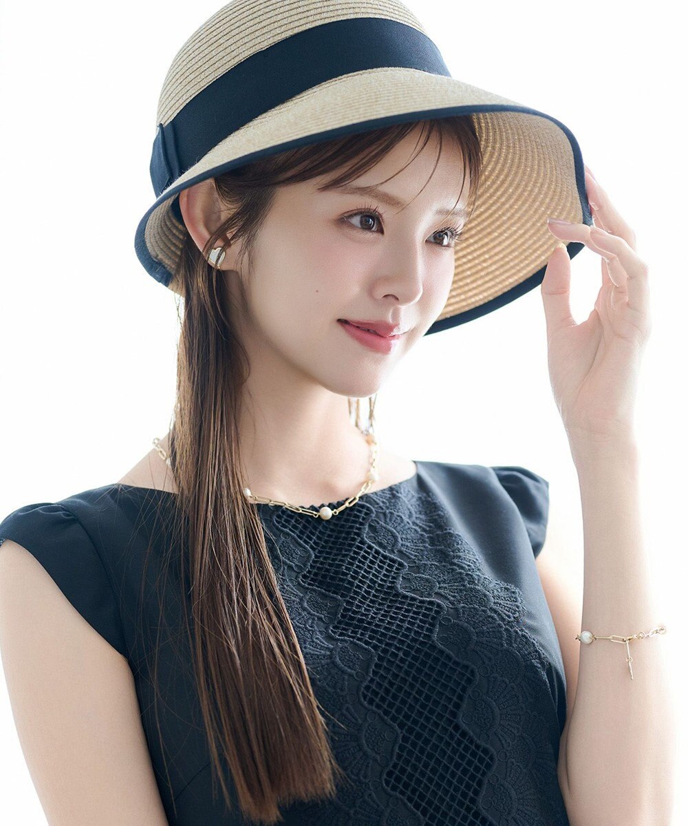 TOCCA 【サイズ調整可】HALF BRIM RIBBON HAT ブレードハット 