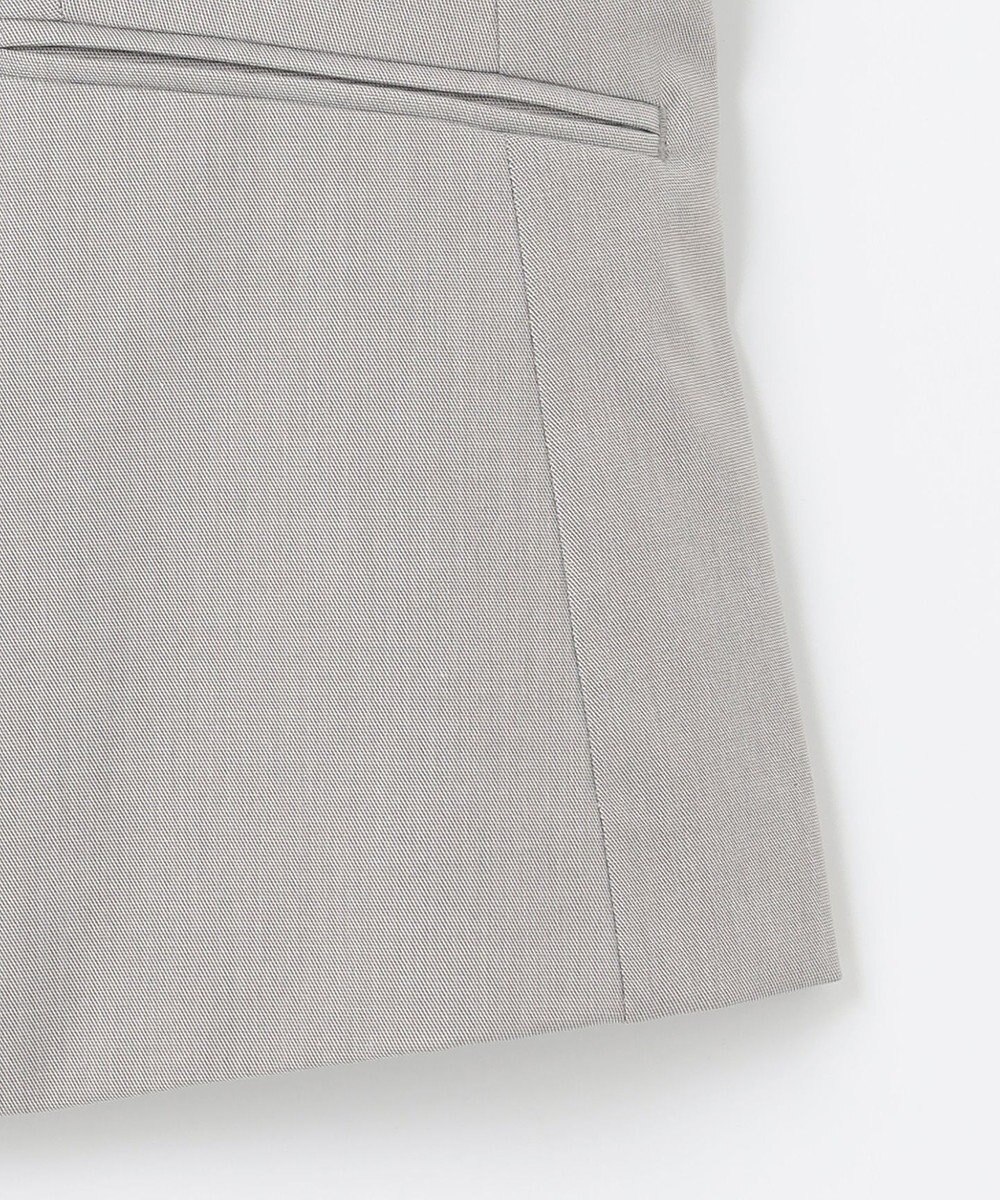 J.PRESS LADIES 【セットアップ対応・洗える・撥水・防汚】コットンFITTYシャーク ノーカラー ジャケット 